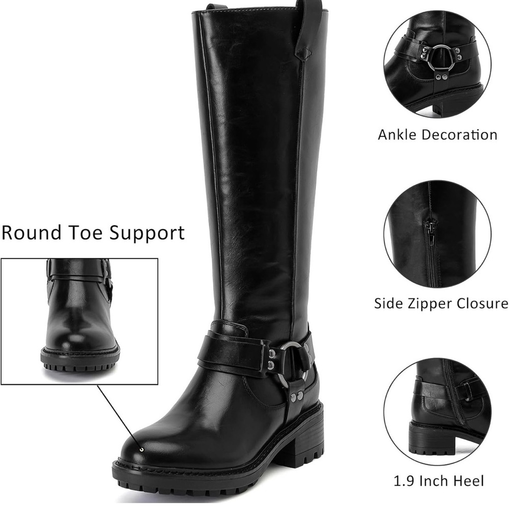 Elegant Black High-Trend Boots (New)